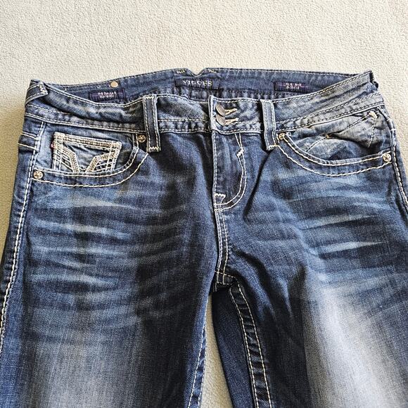 Vigoss Slim Boot Jeans Womens 35Wx31L Medium Wash Stretch Waist Dallas Fit - Picture 4 of 10